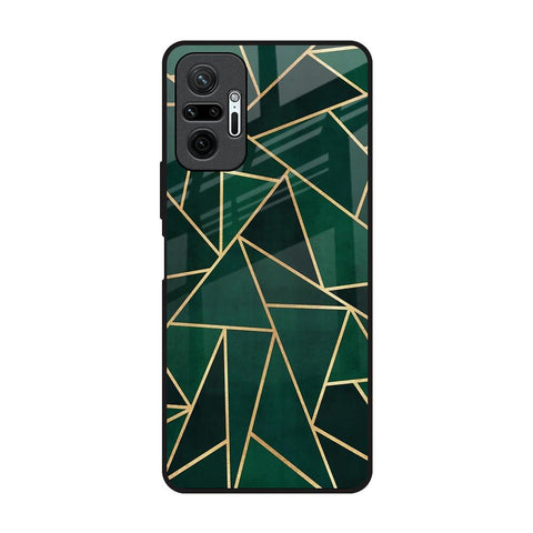 Abstract Green Redmi Note 10 Pro Max Glass Back Cover Online