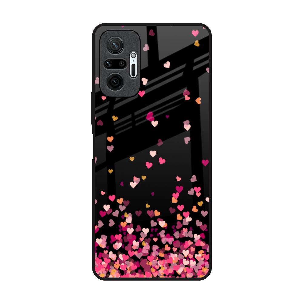 Heart Rain Fall Redmi Note 10 Pro Max Glass Back Cover Online