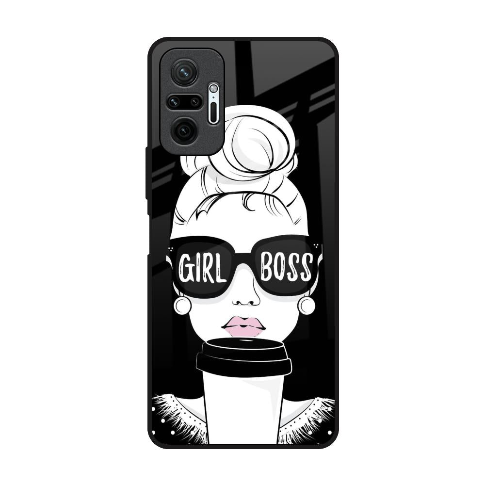 Girl Boss Redmi Note 10 Pro Max Glass Back Cover Online