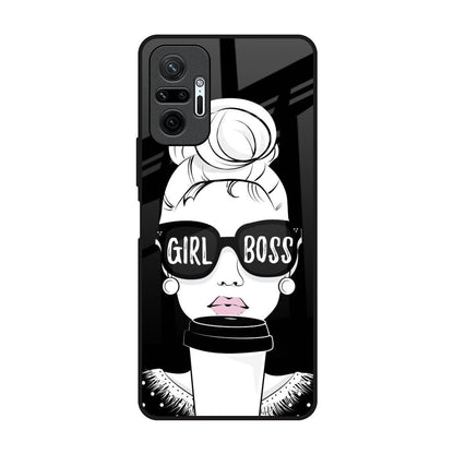 Girl Boss Redmi Note 10 Pro Max Glass Back Cover Online