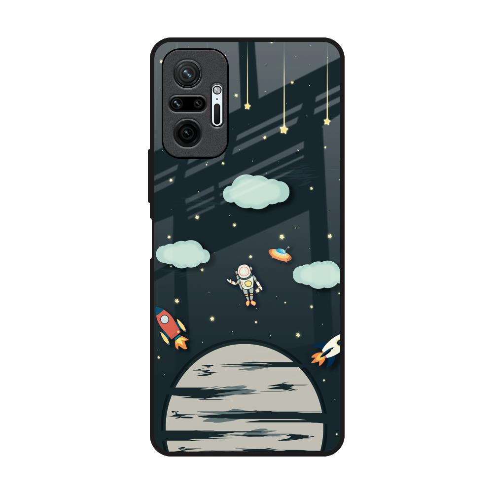 Astronaut Dream Redmi Note 10 Pro Max Glass Back Cover Online