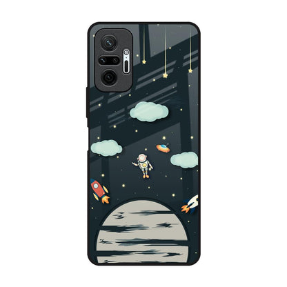 Astronaut Dream Redmi Note 10 Pro Max Glass Back Cover Online