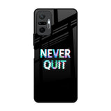 Never Quit Redmi Note 10 Pro Max Glass Back Cover Online
