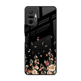 Floating Floral Print Redmi Note 10 Pro Max Glass Back Cover Online