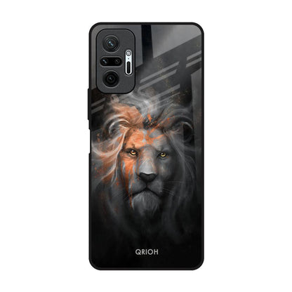 Devil Lion Redmi Note 10 Pro Max Glass Back Cover Online