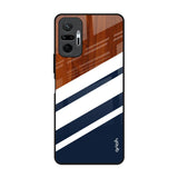 Bold Stripes Redmi Note 10 Pro Max Glass Back Cover Online