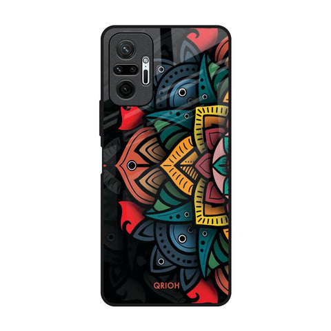 Retro Gorgeous Flower Redmi Note 10 Pro Max Glass Back Cover Online