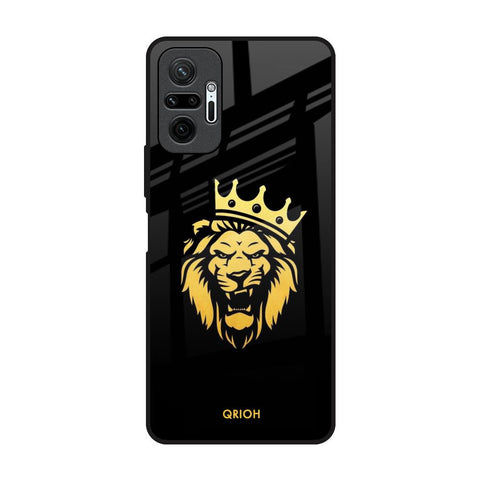 Lion The King Redmi Note 10 Pro Max Glass Back Cover Online