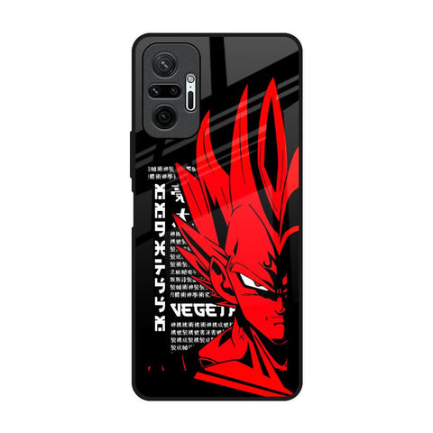 Red Vegeta Redmi Note 10 Pro Max Glass Back Cover Online