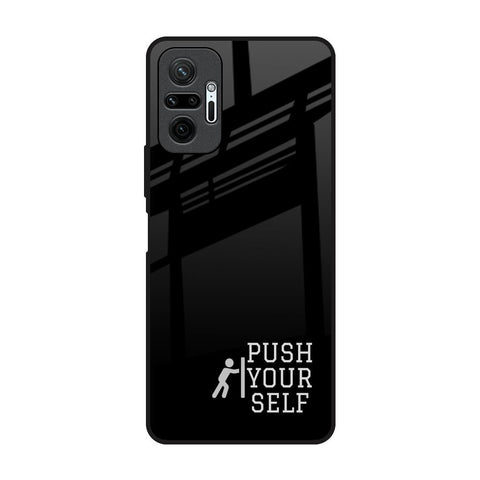 Push Your Self Redmi Note 10 Pro Max Glass Back Cover Online