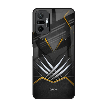 Black Warrior Redmi Note 10 Pro Max Glass Back Cover Online