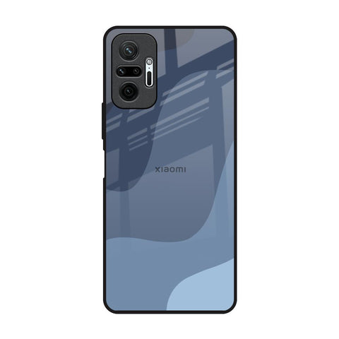 Navy Blue Ombre Redmi Note 10 Pro Max Glass Back Cover Online