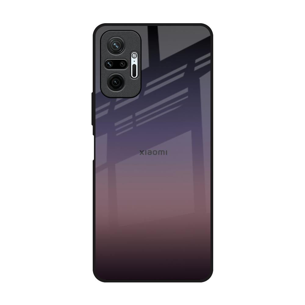 Grey Ombre Redmi Note 10 Pro Max Glass Back Cover Online