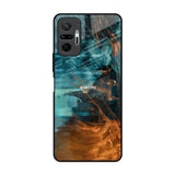Golden Splash Redmi Note 10 Pro Max Glass Back Cover Online