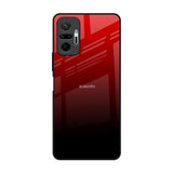 Maroon Faded Redmi Note 10 Pro Max Glass Back Cover Online