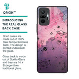 Space Doodles Glass Case for Redmi Note 10 Pro Max