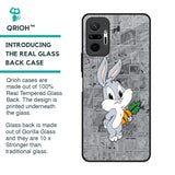 Cute Baby Bunny Glass Case for Redmi Note 10 Pro Max