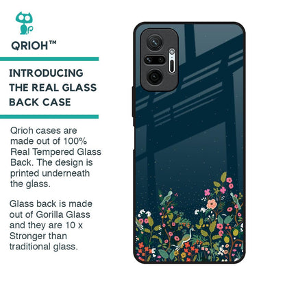 Small Garden Glass Case For Redmi Note 10 Pro Max
