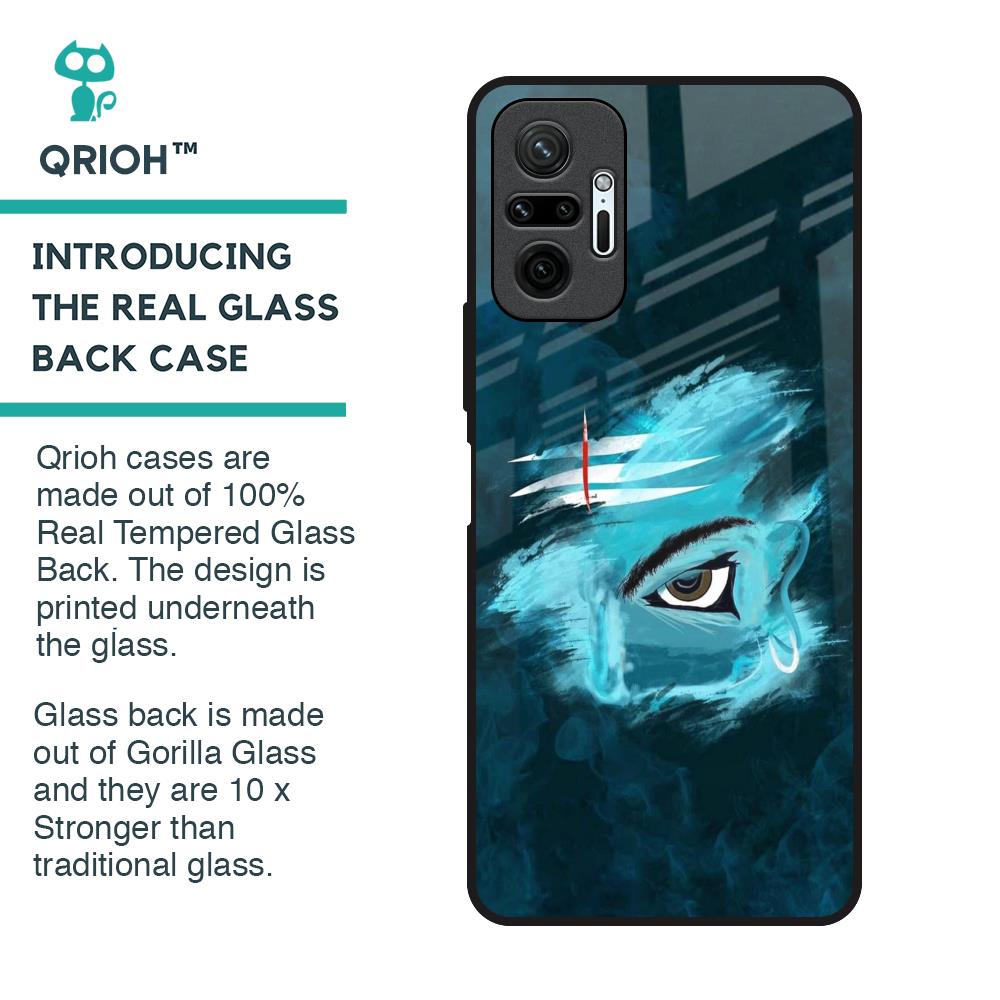 Power Of Trinetra Glass Case For Redmi Note 10 Pro Max