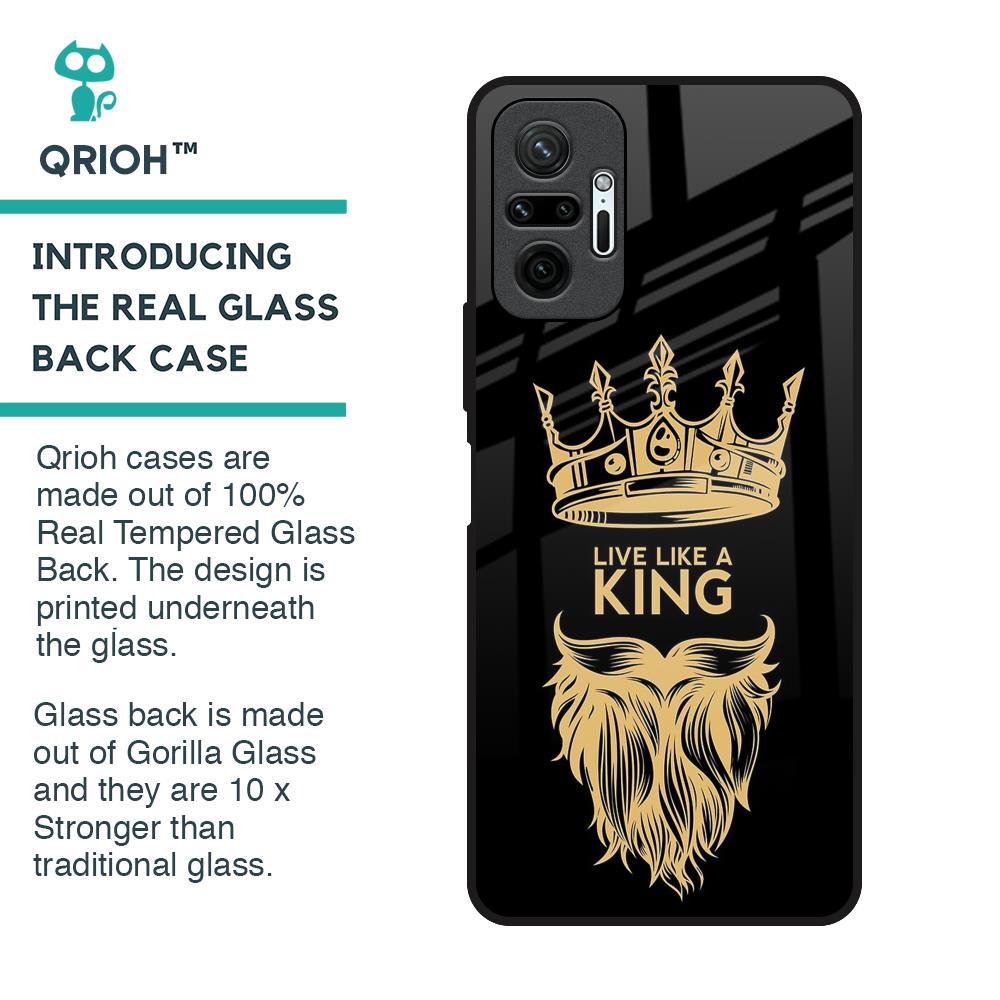 King Life Glass Case For Redmi Note 10 Pro Max