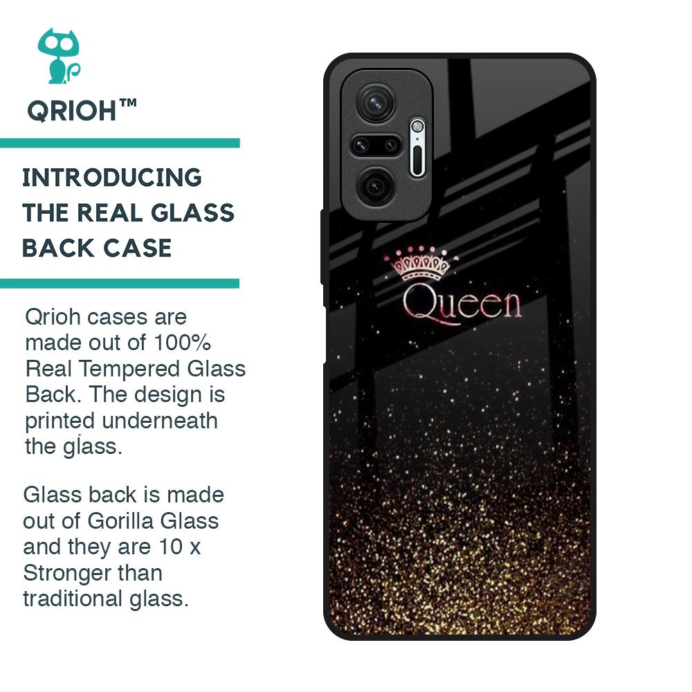 I Am The Queen Glass Case for Redmi Note 10 Pro Max