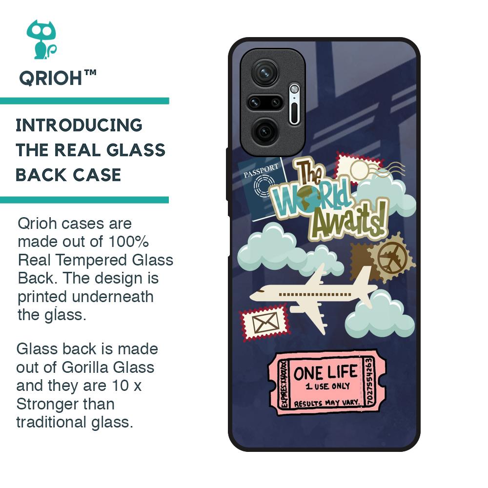 Tour The World Glass Case For Redmi Note 10 Pro Max