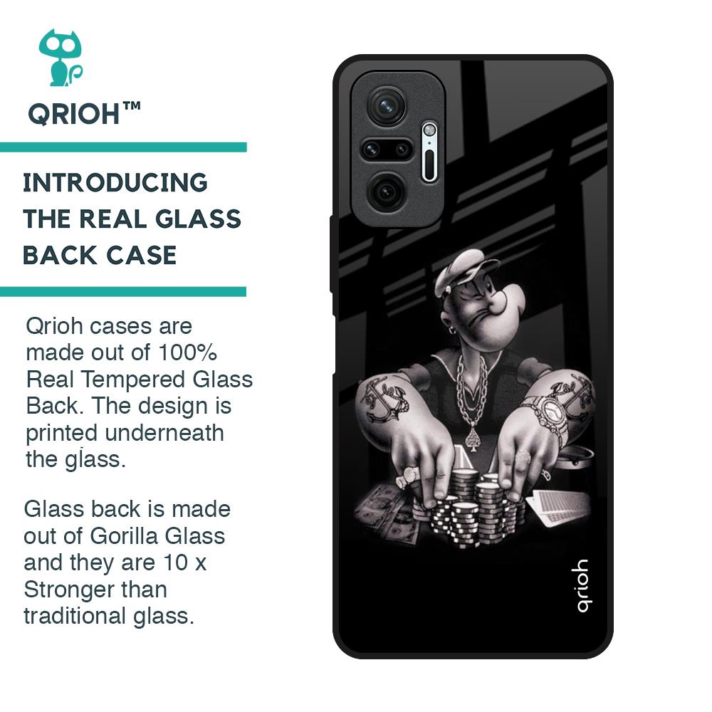 Gambling Problem Glass Case For Redmi Note 10 Pro Max