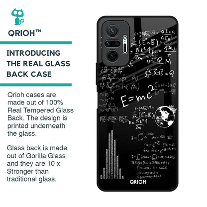 Funny Math Glass Case for Redmi Note 10 Pro Max