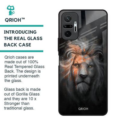 Devil Lion Glass Case for Redmi Note 10 Pro Max