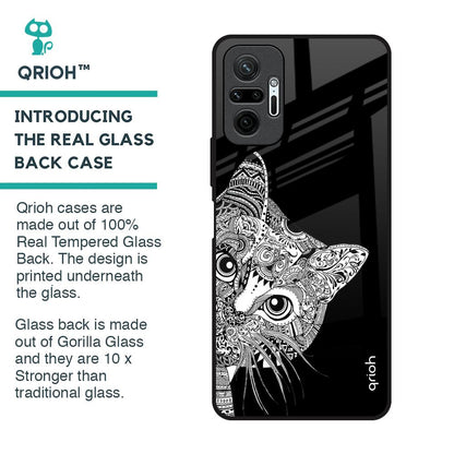 Kitten Mandala Glass Case for Redmi Note 10 Pro Max