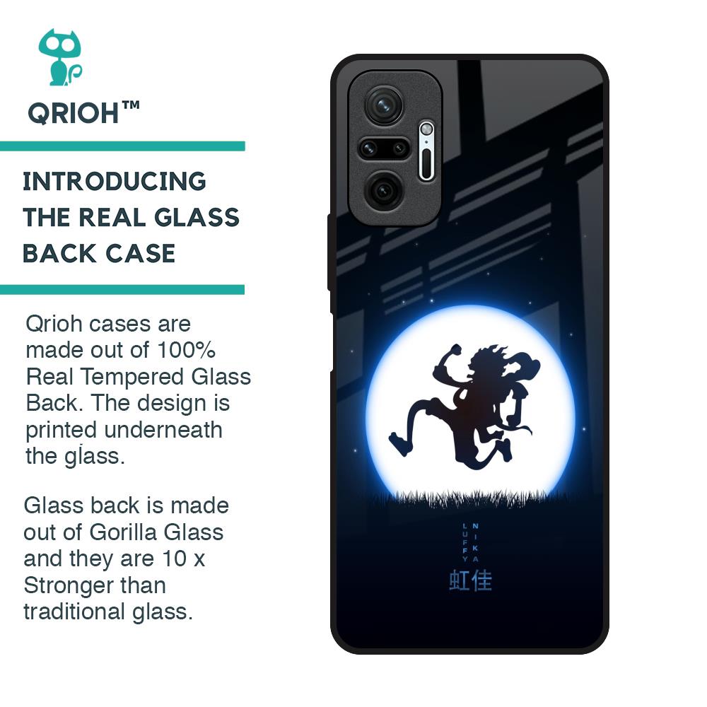 Luffy Nika Glass Case for Redmi Note 10 Pro Max
