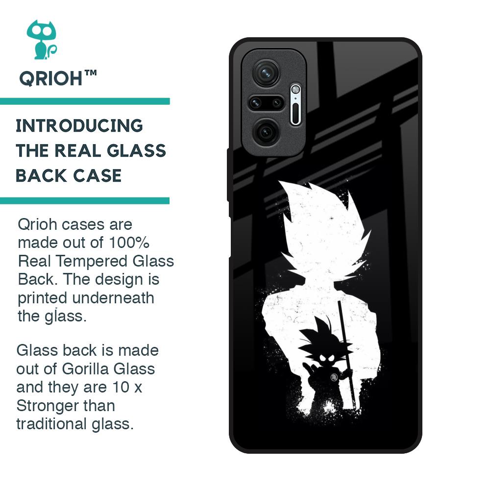 Monochrome Goku Glass Case for Redmi Note 10 Pro Max