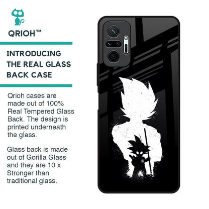 Monochrome Goku Glass Case for Redmi Note 10 Pro Max
