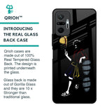 Luffy Line Art Glass Case for Redmi Note 10 Pro Max