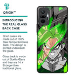 Anime Green Splash Glass Case for Redmi Note 10 Pro Max