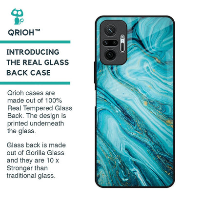 Ocean Marble Glass Case for Redmi Note 10 Pro Max