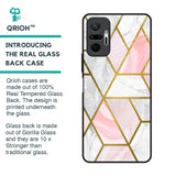 Geometrical Marble Glass Case for Redmi Note 10 Pro Max