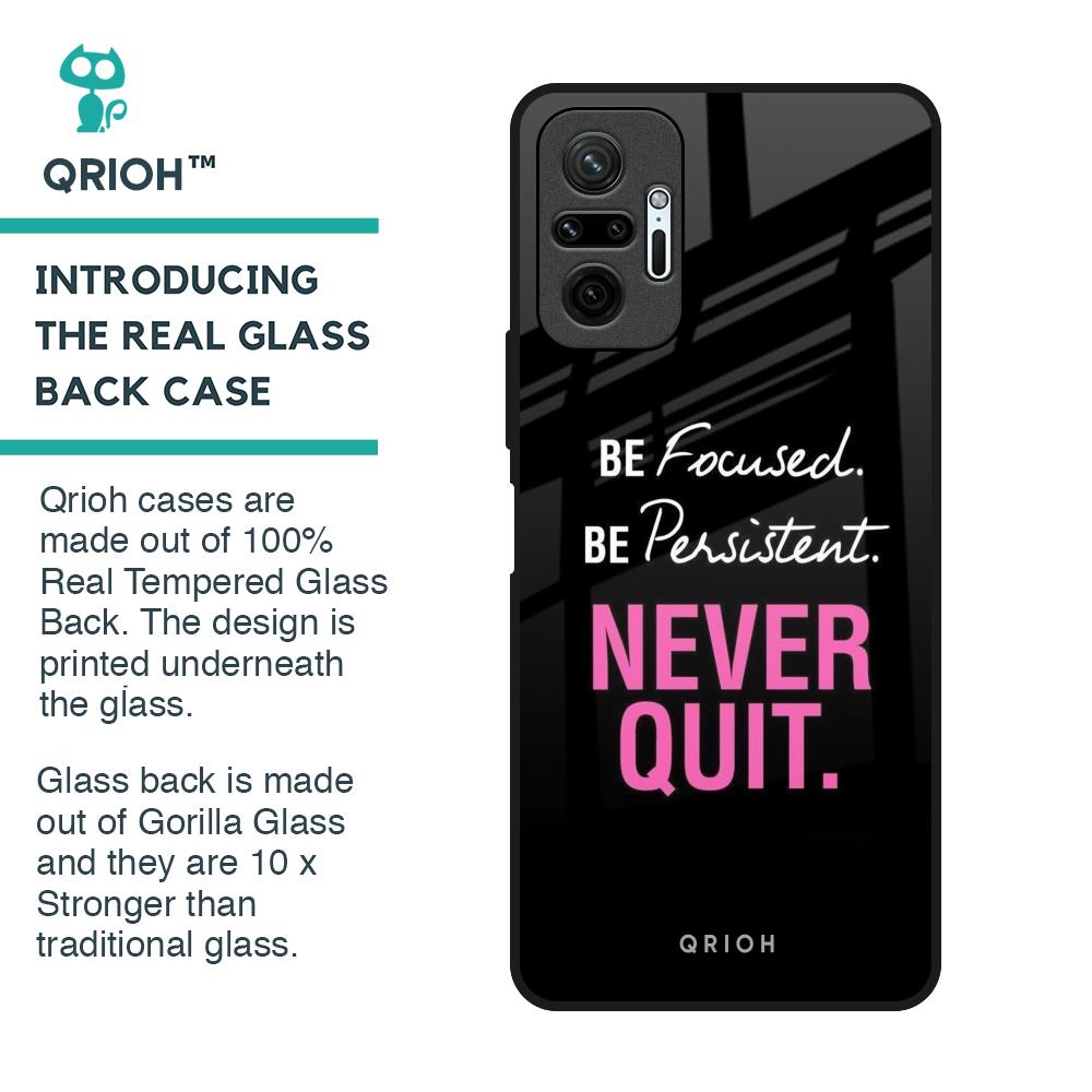 Be Focused Glass Case for Redmi Note 10 Pro Max