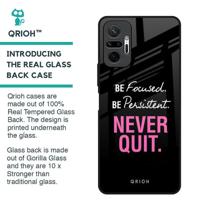 Be Focused Glass Case for Redmi Note 10 Pro Max