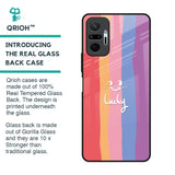 Lucky Abstract Glass Case for Redmi Note 10 Pro Max