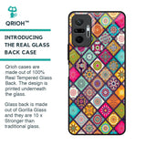 Multicolor Mandala Glass Case for Redmi Note 10 Pro Max