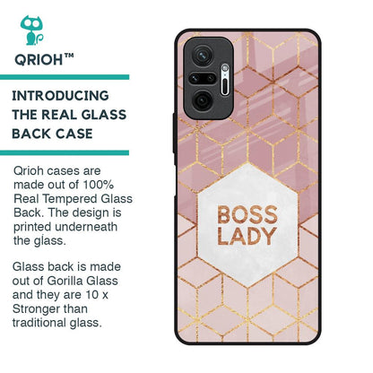 Boss Lady Glass Case for Redmi Note 10 Pro Max