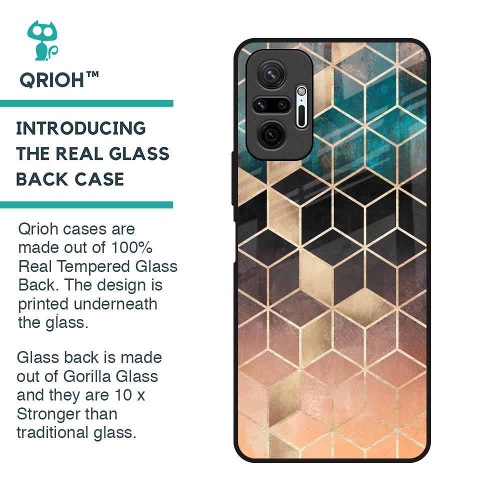 Bronze Texture Glass Case for Redmi Note 10 Pro Max