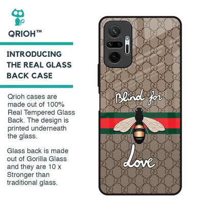 Blind For Love Glass Case for Redmi Note 10 Pro Max