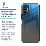 Blue Grey Ombre Glass Case for Redmi Note 10 Pro Max