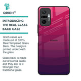 Wavy Pink Pattern Glass Case for Redmi Note 10 Pro Max