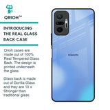 Vibrant Blue Texture Glass Case for Redmi Note 10 Pro Max