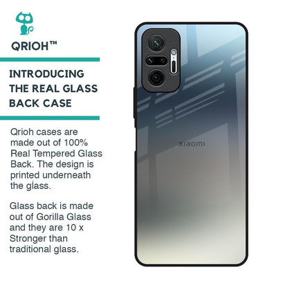Tricolor Ombre Glass Case for Redmi Note 10 Pro Max
