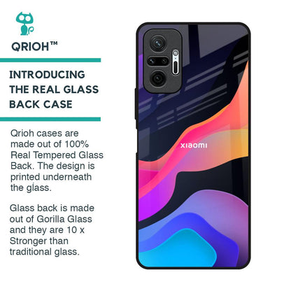 Colorful Fluid Glass Case for Redmi Note 10 Pro Max