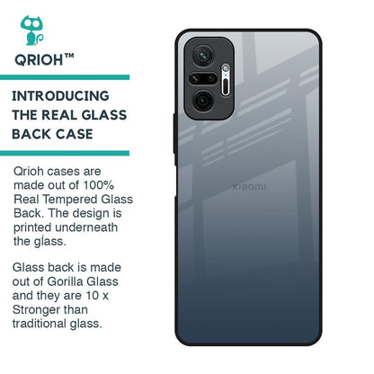 Smokey Grey Color Glass Case For Redmi Note 10 Pro Max
